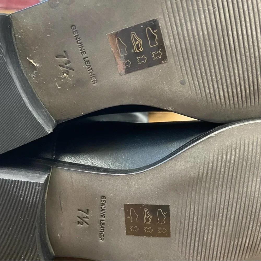 Madewell Black Knee-High Leather Boots - Picture 10 of 16